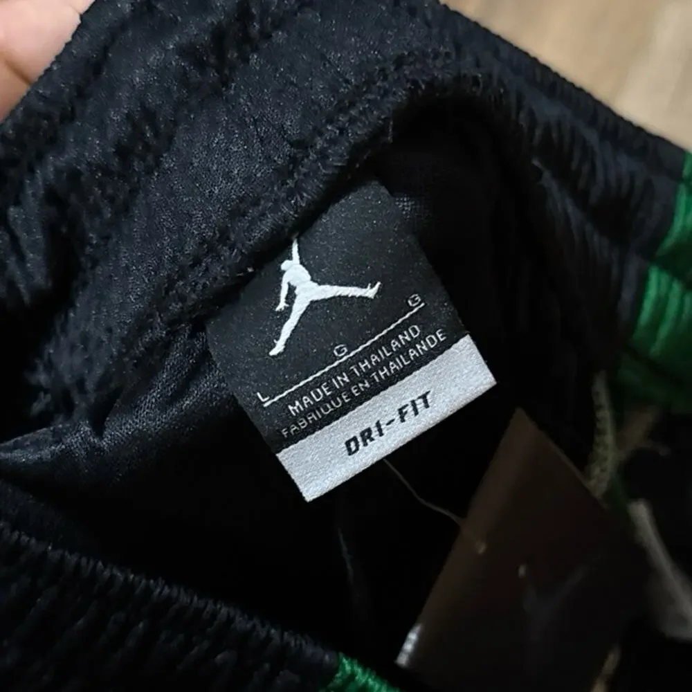 2011 Air Jordan Court Fit Green Color Block Vintage 437217-010 Mesh Shorts